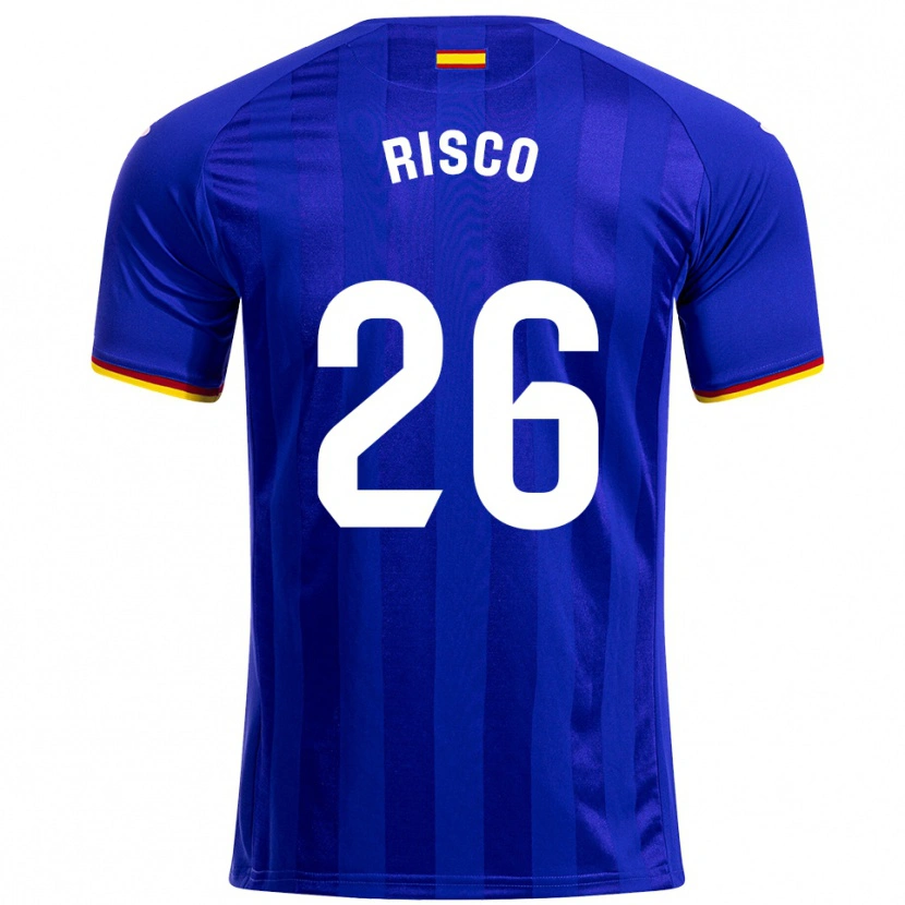 Danxen Børn Alberto Risco #26 Blå Rød Gul Hjemmebane Spillertrøjer 2025/26 Trøje T-Shirt