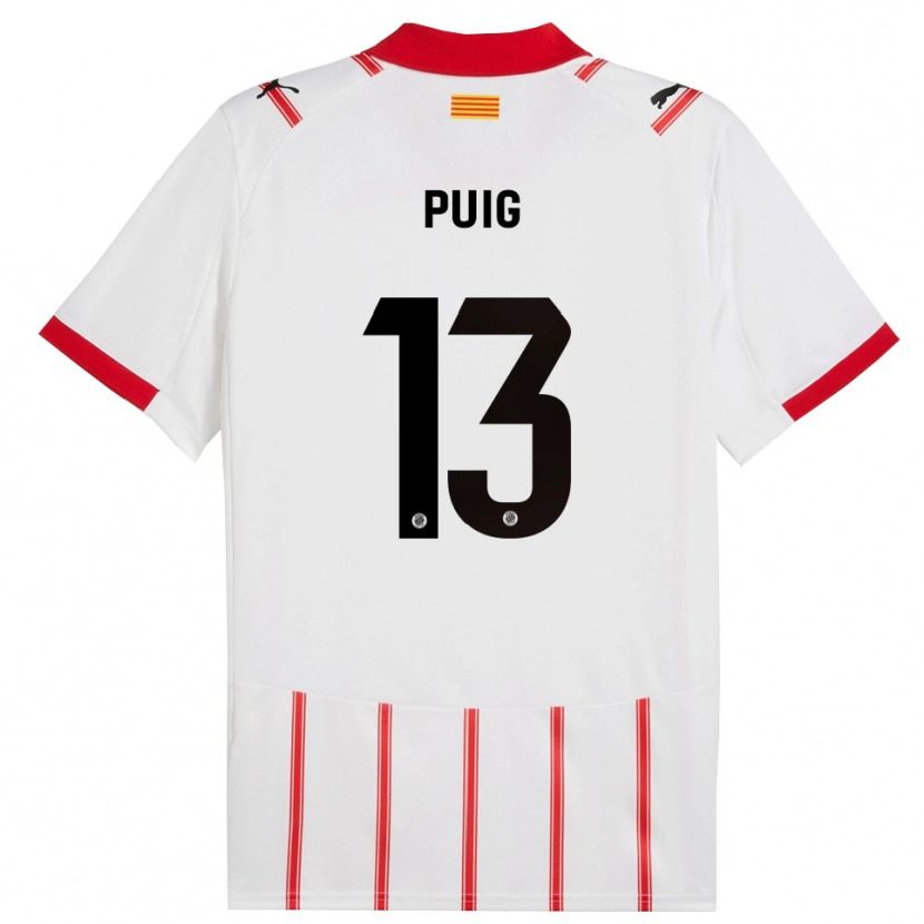 Danxen Børn Sergi Puig #13 Hvid Rød Hjemmebane Spillertrøjer 2025/26 Trøje T-Shirt