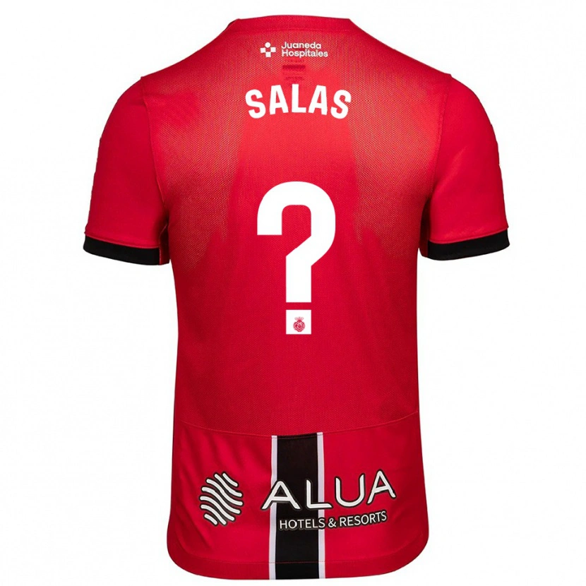 Danxen Børn Gabriel Salas #0 Rød Sort Hjemmebane Spillertrøjer 2025/26 Trøje T-Shirt