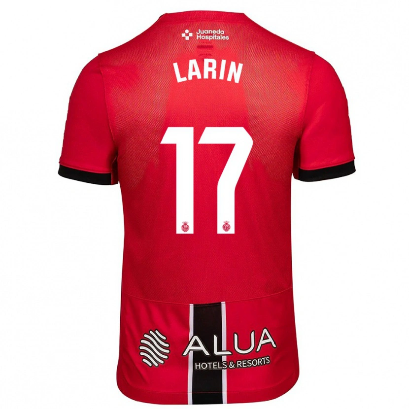 Danxen Børn Cyle Larin #17 Rød Sort Hjemmebane Spillertrøjer 2025/26 Trøje T-Shirt