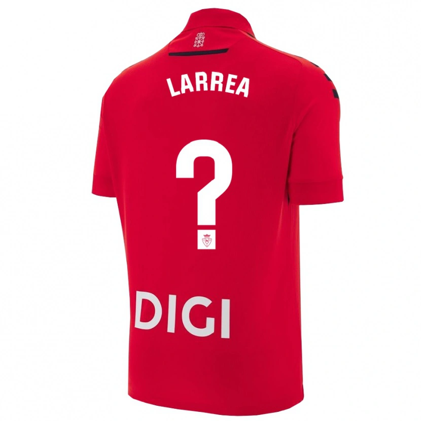 Danxen Børn Unai Larrea #0 Rød Sort Hjemmebane Spillertrøjer 2025/26 Trøje T-Shirt