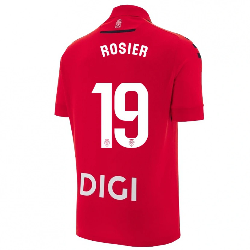 Danxen Børn Valentin Rosier #19 Rød Sort Hjemmebane Spillertrøjer 2025/26 Trøje T-Shirt