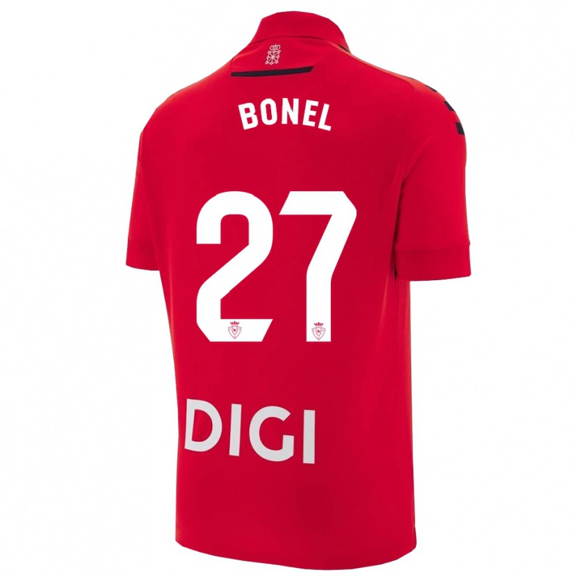 Danxen Børn Aimar Bonel #27 Rød Sort Hjemmebane Spillertrøjer 2025/26 Trøje T-Shirt