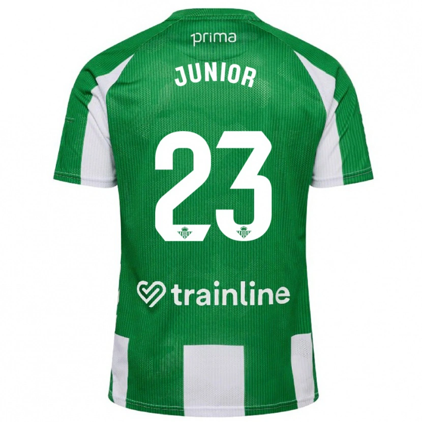 Danxen Børn Junior Firpo #23 Grøn Hvid Hjemmebane Spillertrøjer 2025/26 Trøje T-Shirt