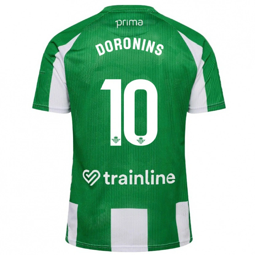 Danxen Børn Nikita Doronins #10 Grøn Hvid Hjemmebane Spillertrøjer 2025/26 Trøje T-Shirt