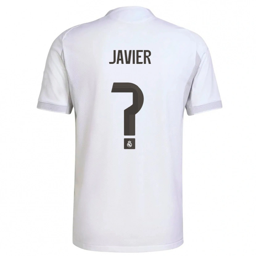 Danxen Børn Javier Navarro #0 Hvid Gul Hjemmebane Spillertrøjer 2025/26 Trøje T-Shirt