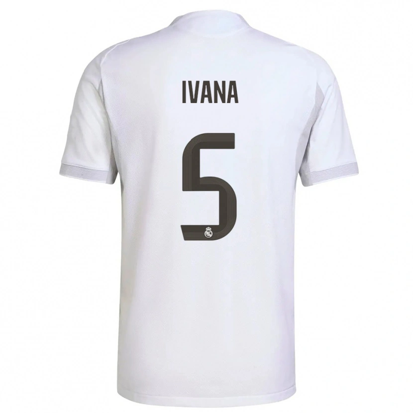 Danxen Børn Ivana Andres #5 Hvid Gul Hjemmebane Spillertrøjer 2025/26 Trøje T-Shirt