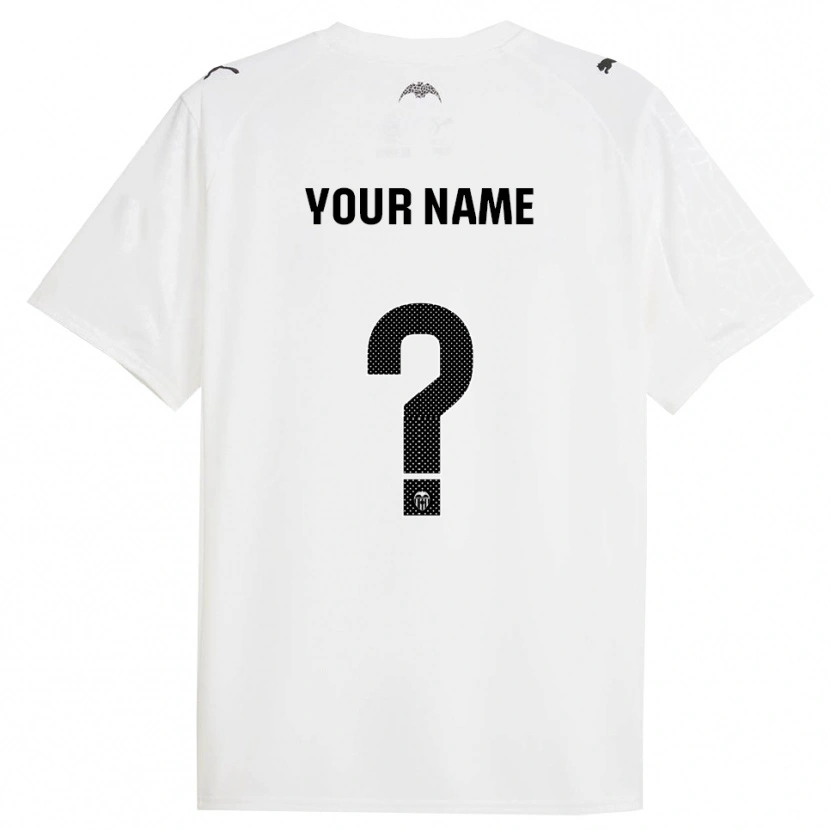 Danxen Børn Dit Navn #0 Hvid Sort Hjemmebane Spillertrøjer 2025/26 Trøje T-Shirt