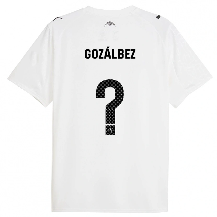 Danxen Børn Pablo Gozálbez #0 Hvid Sort Hjemmebane Spillertrøjer 2025/26 Trøje T-Shirt