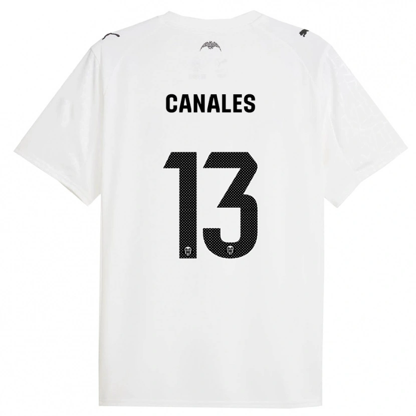 Danxen Børn Antonia Canales #13 Hvid Sort Hjemmebane Spillertrøjer 2025/26 Trøje T-Shirt