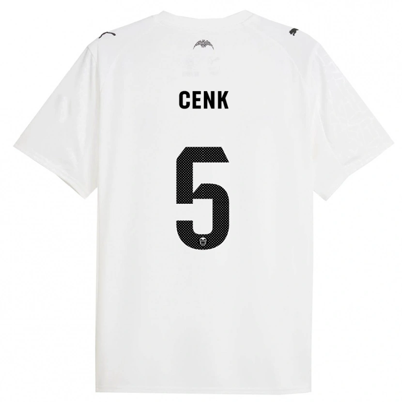 Danxen Børn Cenk Özkacar #5 Hvid Sort Hjemmebane Spillertrøjer 2025/26 Trøje T-Shirt