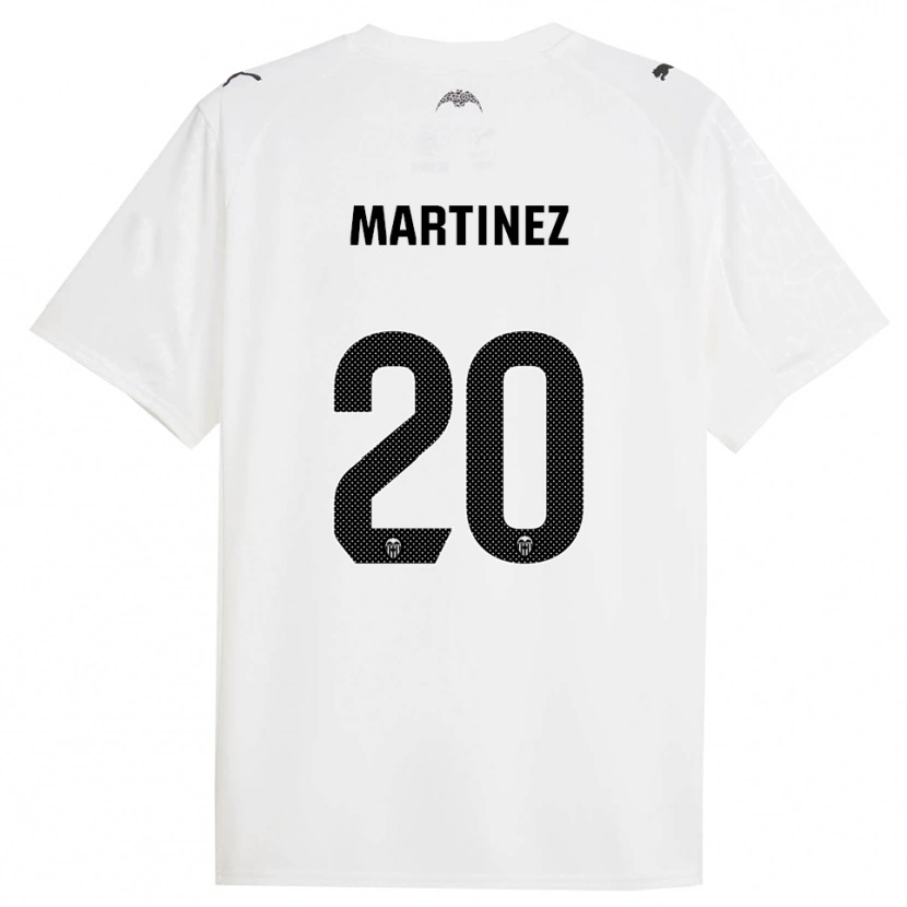 Danxen Børn Asun Martínez #20 Hvid Sort Hjemmebane Spillertrøjer 2025/26 Trøje T-Shirt