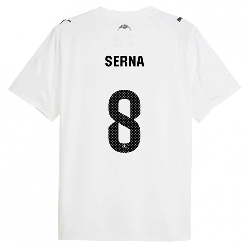 Danxen Børn Liced Serna #8 Hvid Sort Hjemmebane Spillertrøjer 2025/26 Trøje T-Shirt