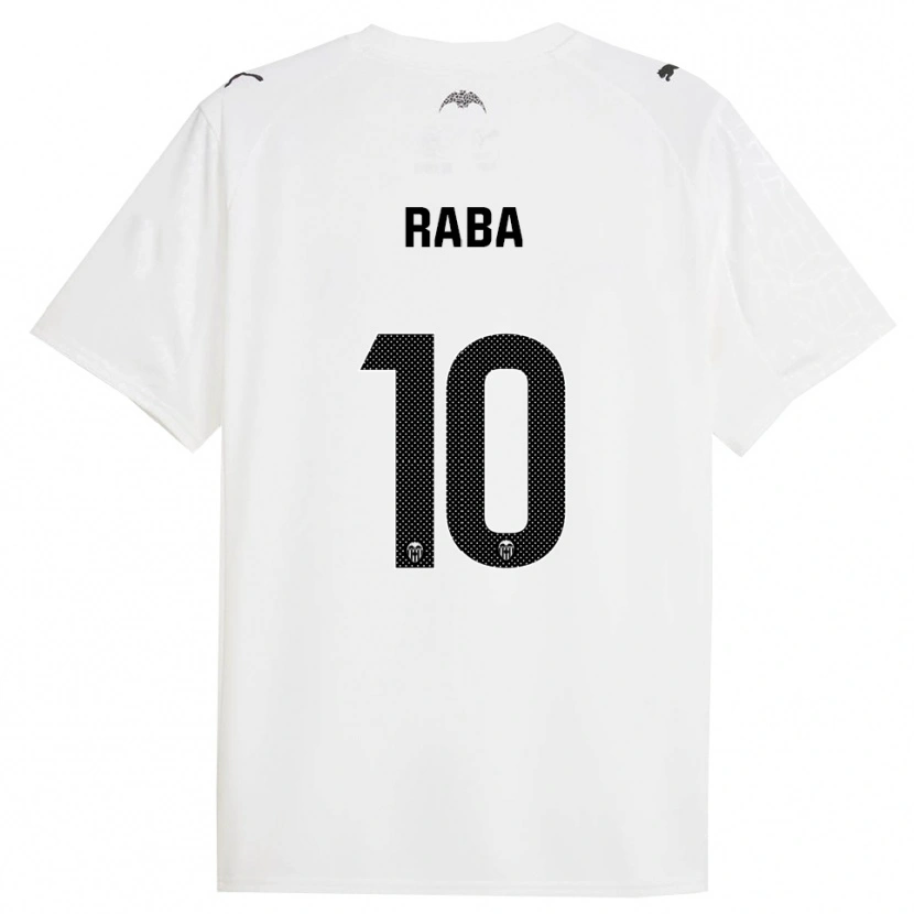 Danxen Børn Dani Raba #10 Hvid Sort Hjemmebane Spillertrøjer 2025/26 Trøje T-Shirt