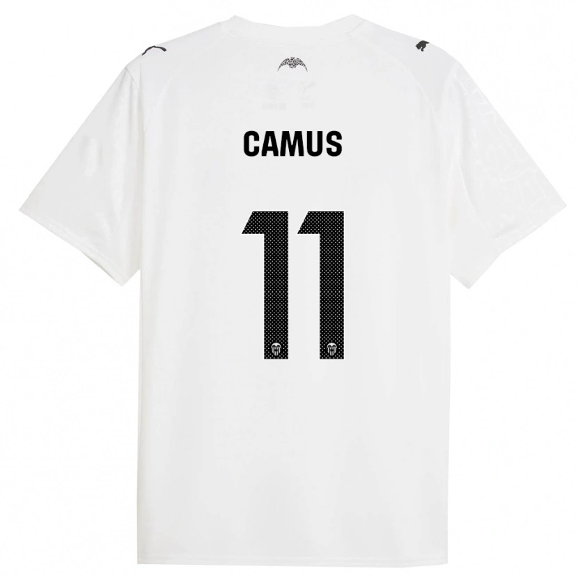 Danxen Børn Marco Camus #11 Hvid Sort Hjemmebane Spillertrøjer 2025/26 Trøje T-Shirt
