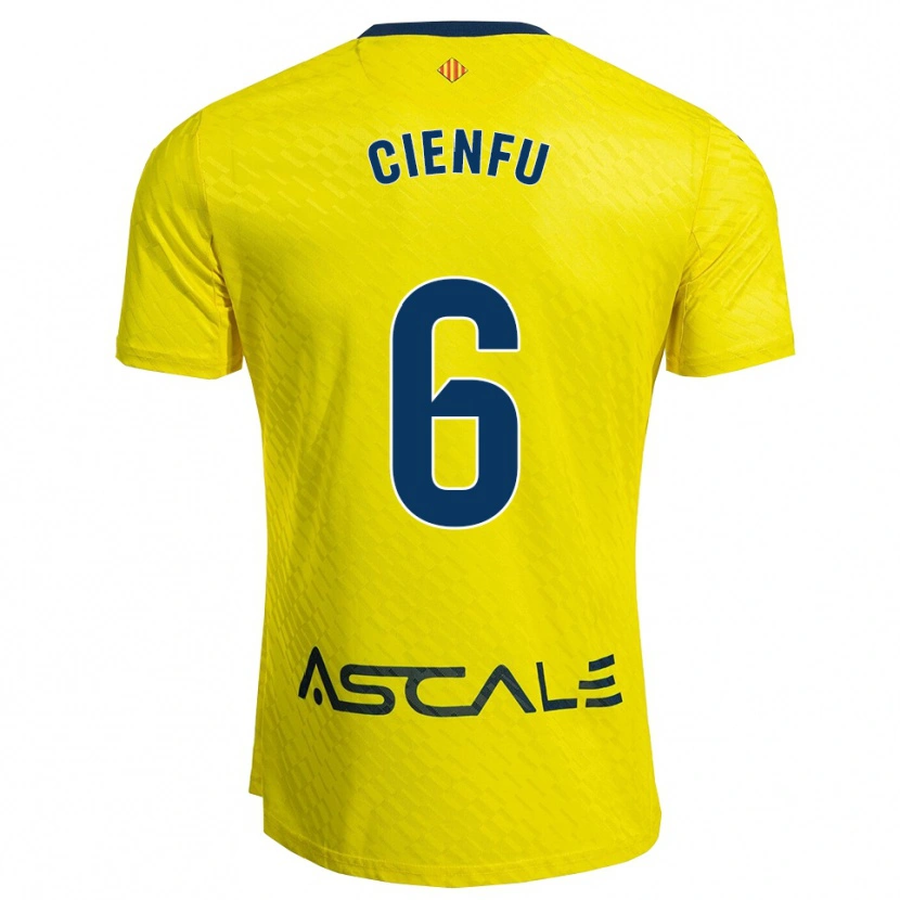 Danxen Børn María Cienfuegos Baragaño #6 Gul Navy Hjemmebane Spillertrøjer 2025/26 Trøje T-Shirt