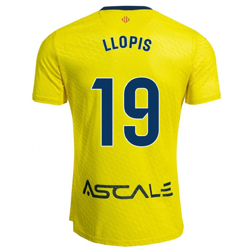 Danxen Børn Seydou Llopis #19 Gul Navy Hjemmebane Spillertrøjer 2025/26 Trøje T-Shirt