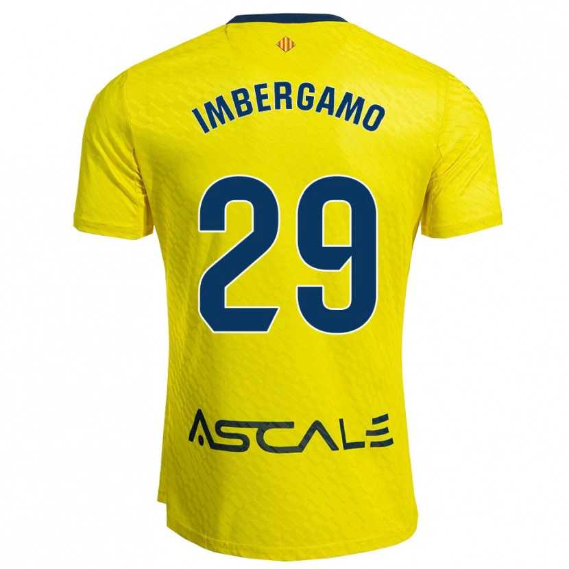 Danxen Børn Mar Imbergamo #29 Gul Navy Hjemmebane Spillertrøjer 2025/26 Trøje T-Shirt