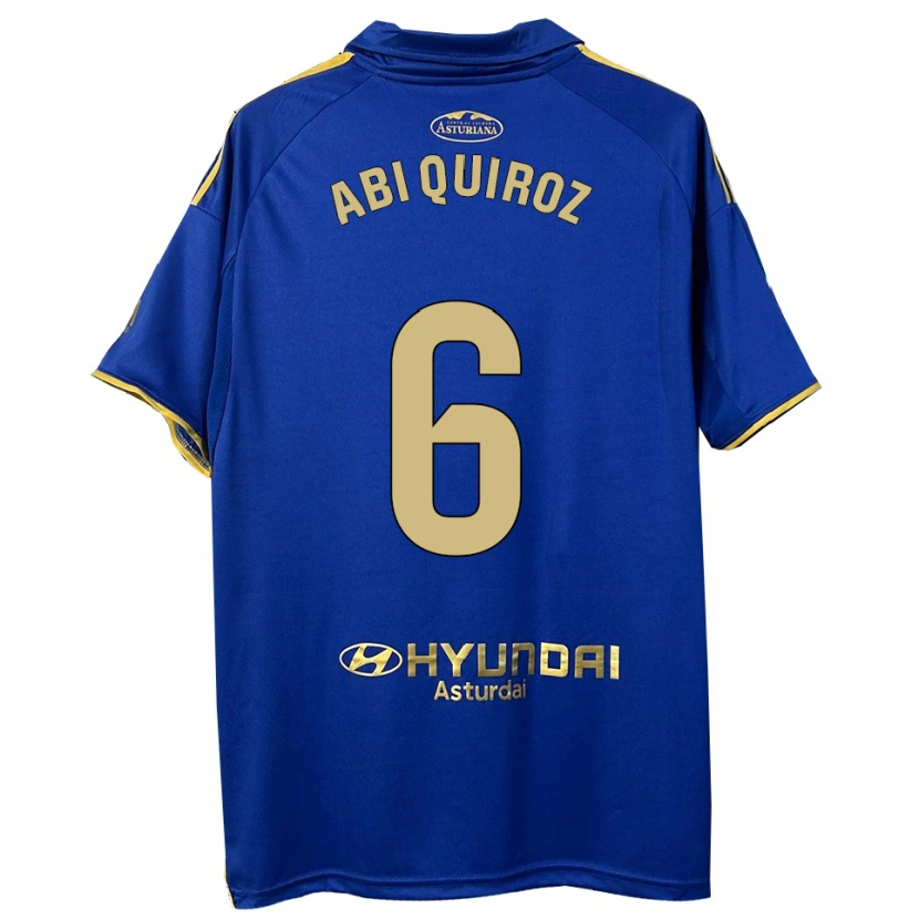 Danxen Børn Abi Quiroz #6 Blå Guld Hjemmebane Spillertrøjer 2025/26 Trøje T-Shirt