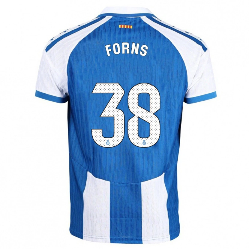 Danxen Børn Ian Forns #38 Blå Hvid Hjemmebane Spillertrøjer 2025/26 Trøje T-Shirt