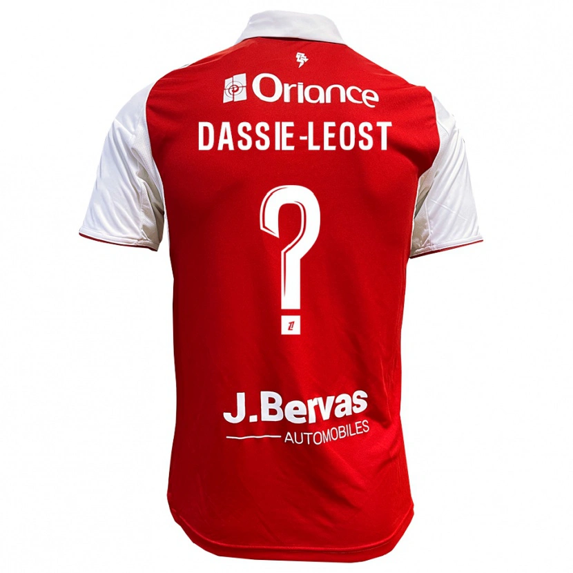 Danxen Børn Leila Dassie-Leost #0 Rød Hvid Hjemmebane Spillertrøjer 2025/26 Trøje T-Shirt