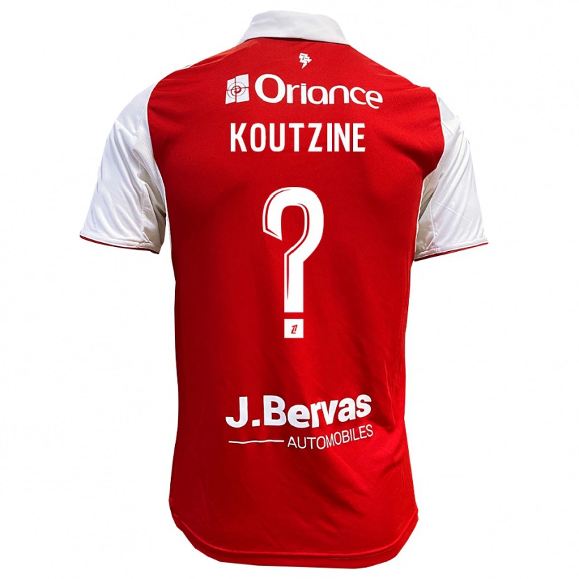 Danxen Børn Camille Koutzine #0 Rød Hvid Hjemmebane Spillertrøjer 2025/26 Trøje T-Shirt