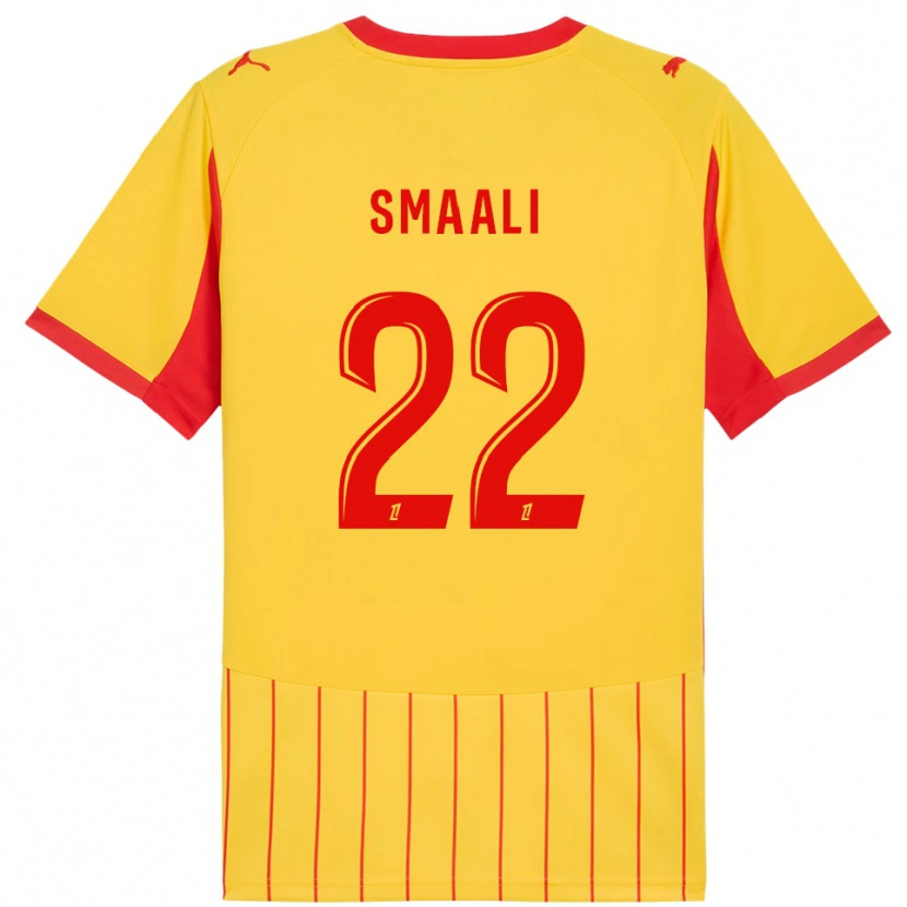 Danxen Børn Emma Smaali #22 Gul Rød Hjemmebane Spillertrøjer 2025/26 Trøje T-Shirt