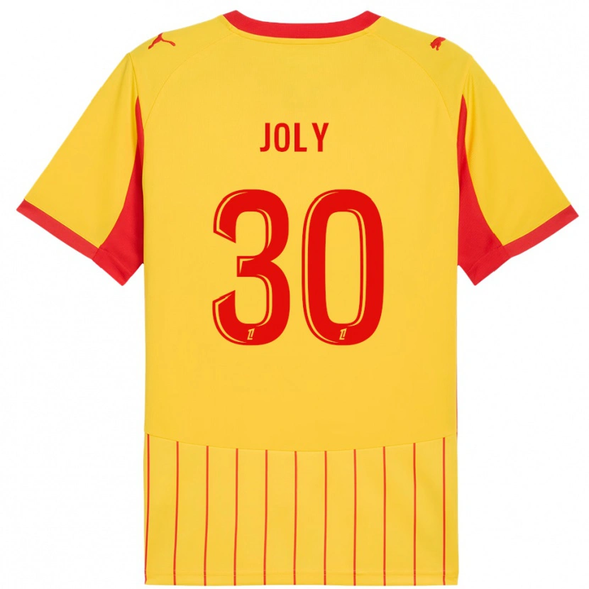 Danxen Børn Blandine Joly #30 Gul Rød Hjemmebane Spillertrøjer 2025/26 Trøje T-Shirt