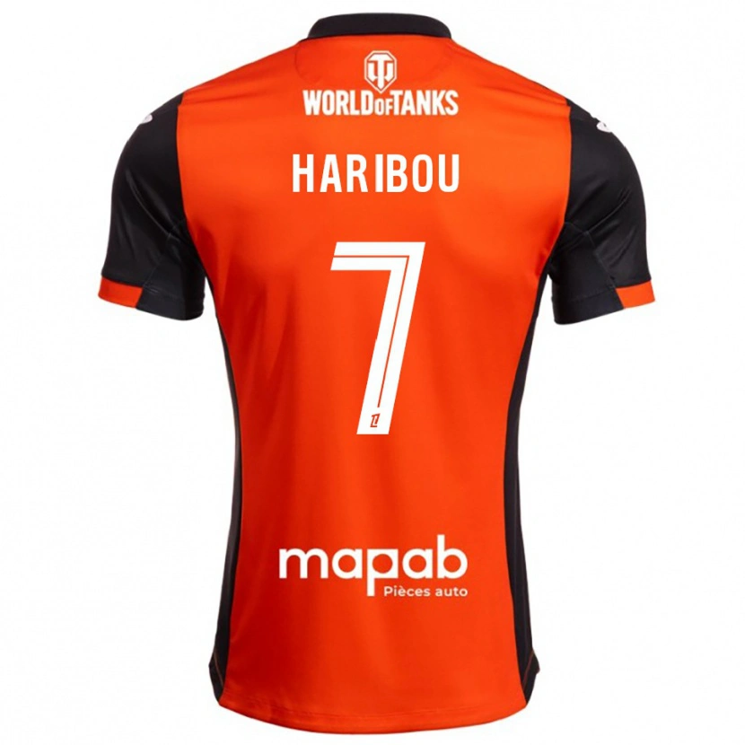 Danxen Børn Samir Haribou #7 Sort Orange Hjemmebane Spillertrøjer 2025/26 Trøje T-Shirt