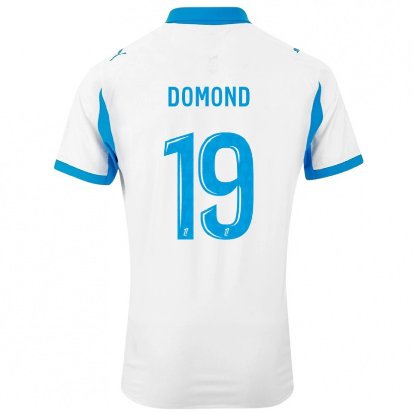 Danxen Børn Chelsea Domond #19 Hvid Himmelblå Hjemmebane Spillertrøjer 2025/26 Trøje T-Shirt