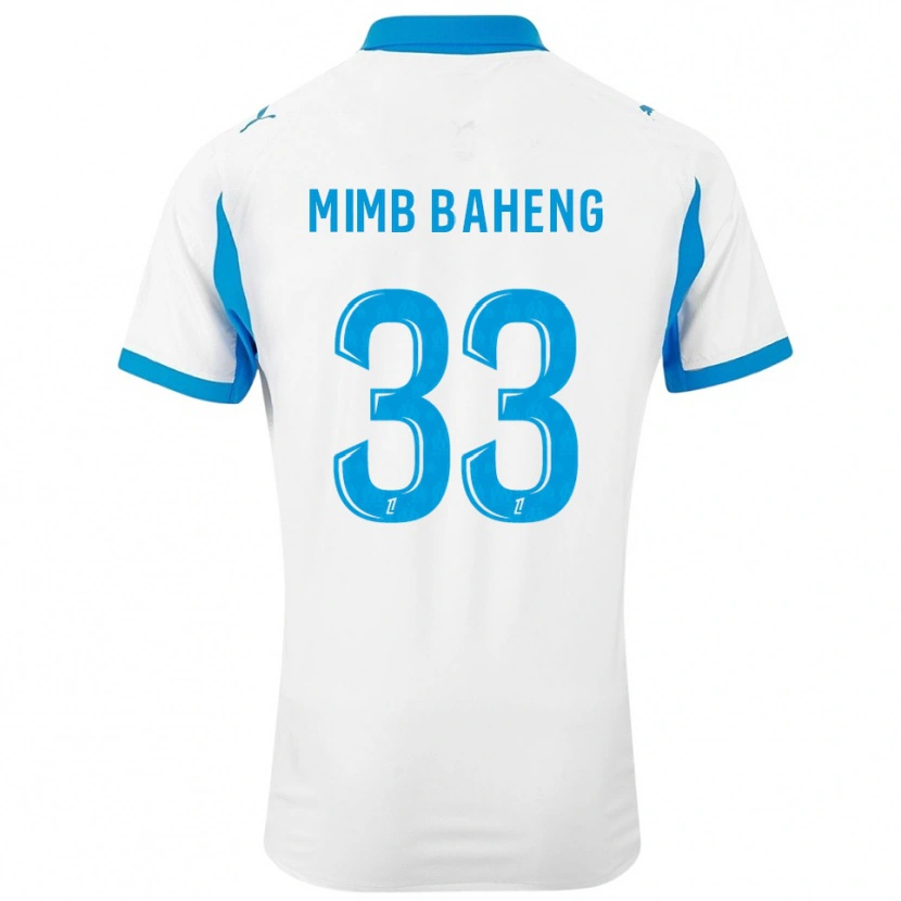 Danxen Børn Rony Mimb Baheng #33 Hvid Himmelblå Hjemmebane Spillertrøjer 2025/26 Trøje T-Shirt