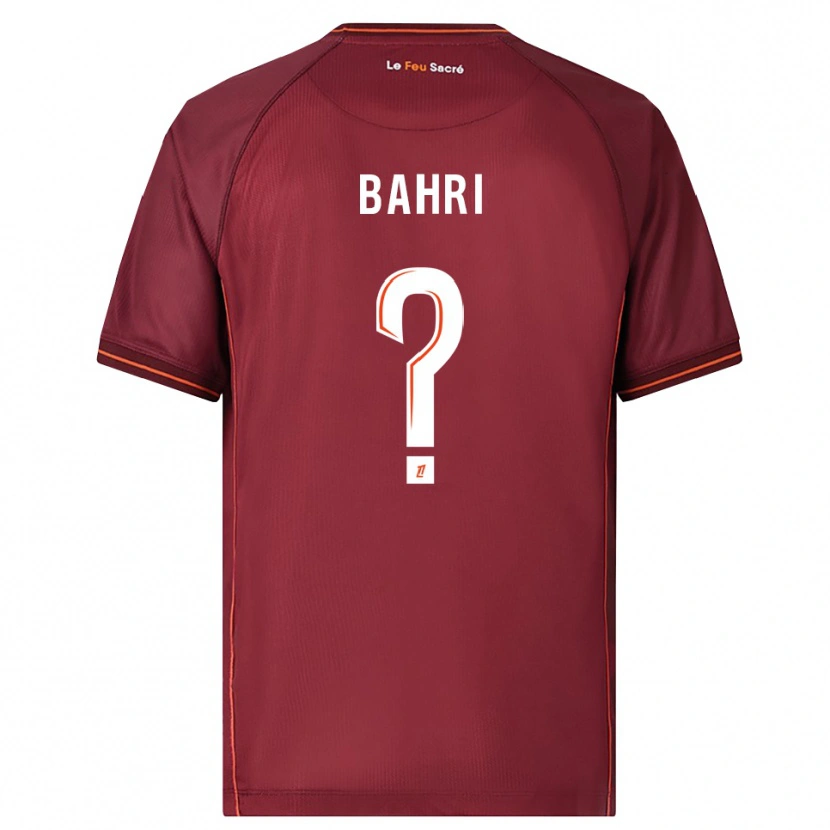 Danxen Børn Wassim Bahri #0 Bordeaux Hvid Hjemmebane Spillertrøjer 2025/26 Trøje T-Shirt