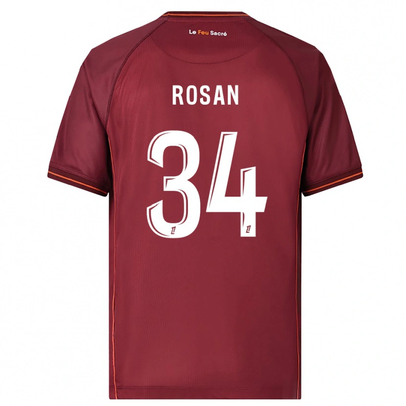 Danxen Børn Kaylia Rosan #34 Bordeaux Hvid Hjemmebane Spillertrøjer 2025/26 Trøje T-Shirt