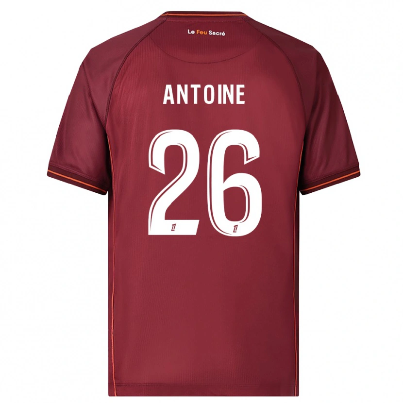 Danxen Børn Maud Antoine #26 Bordeaux Hvid Hjemmebane Spillertrøjer 2025/26 Trøje T-Shirt