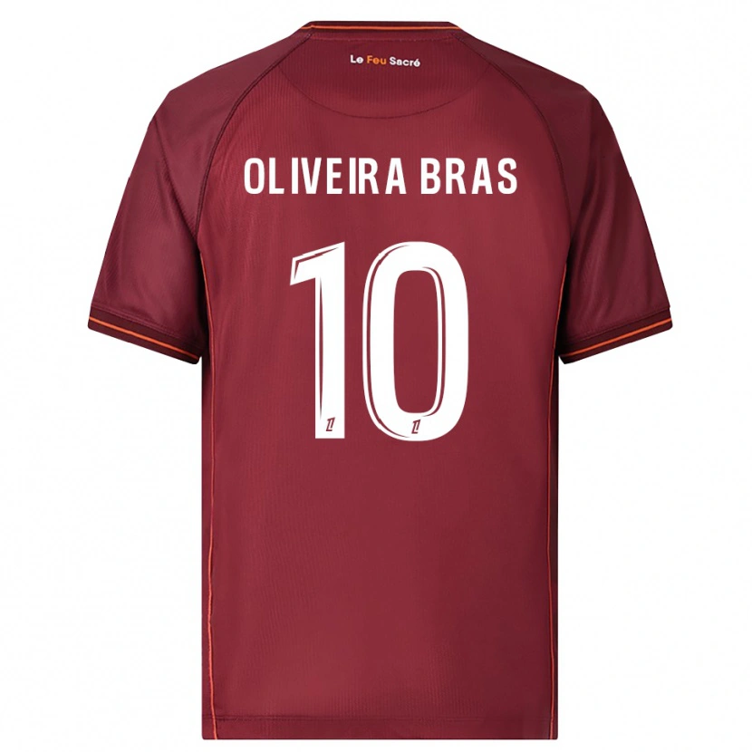 Danxen Børn Luisa Oliveira Bras #10 Bordeaux Hvid Hjemmebane Spillertrøjer 2025/26 Trøje T-Shirt