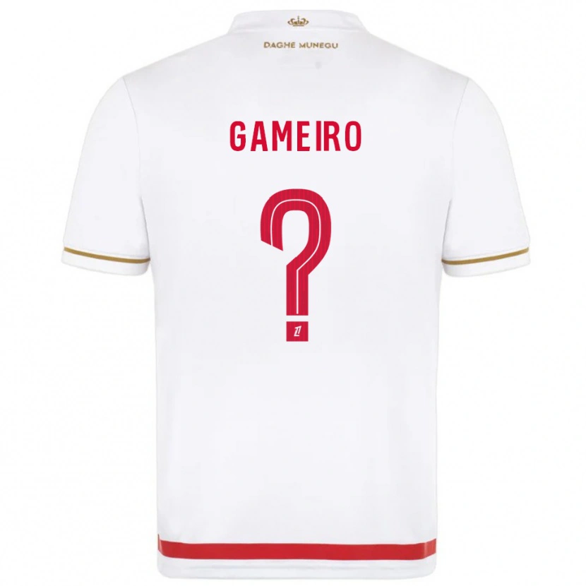 Danxen Børn Benoît Gameiro #0 Rød Hvid Hjemmebane Spillertrøjer 2025/26 Trøje T-Shirt