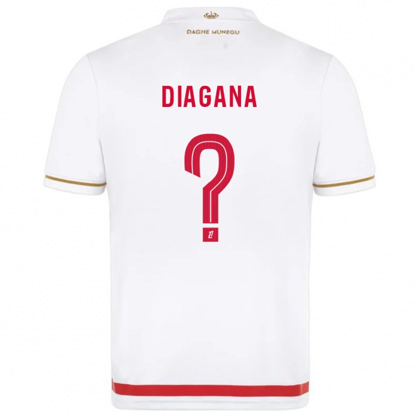 Danxen Børn Abdoulaye Diagana #0 Rød Hvid Hjemmebane Spillertrøjer 2025/26 Trøje T-Shirt