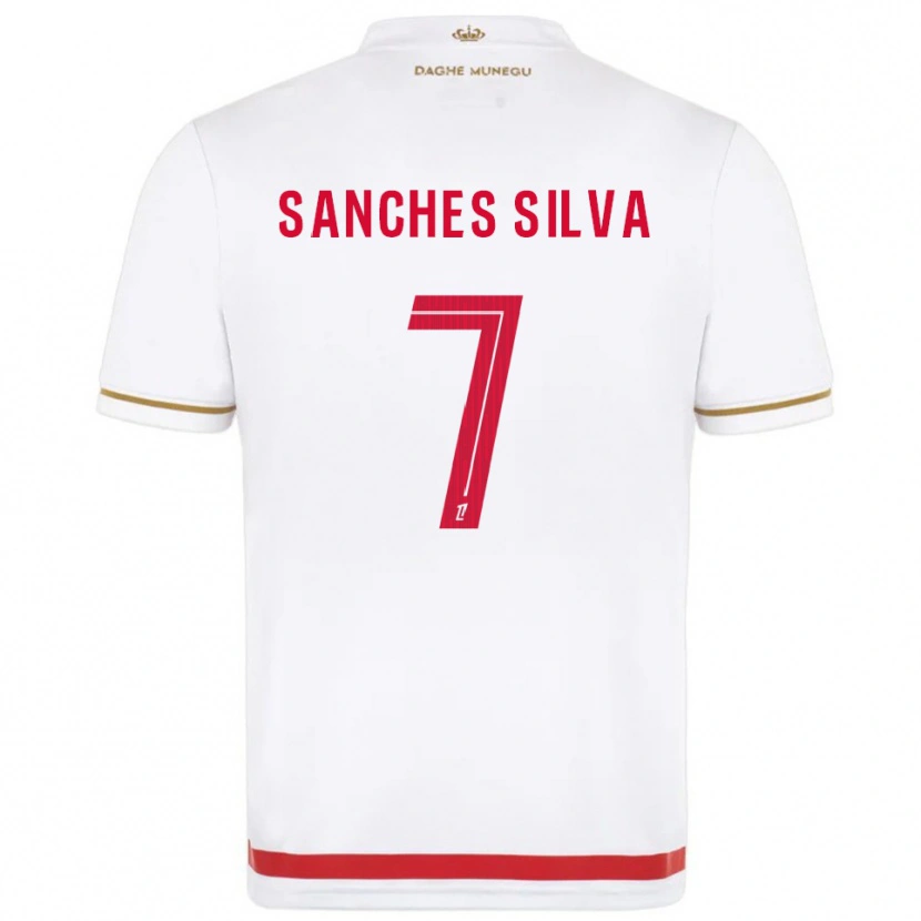 Danxen Børn Jordy Sanches Silva #7 Rød Hvid Hjemmebane Spillertrøjer 2025/26 Trøje T-Shirt