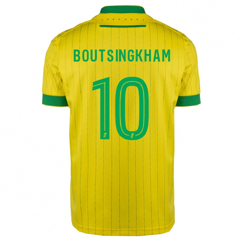 Danxen Børn Hugo Boutsingkham #10 Gul Grøn Hjemmebane Spillertrøjer 2025/26 Trøje T-Shirt