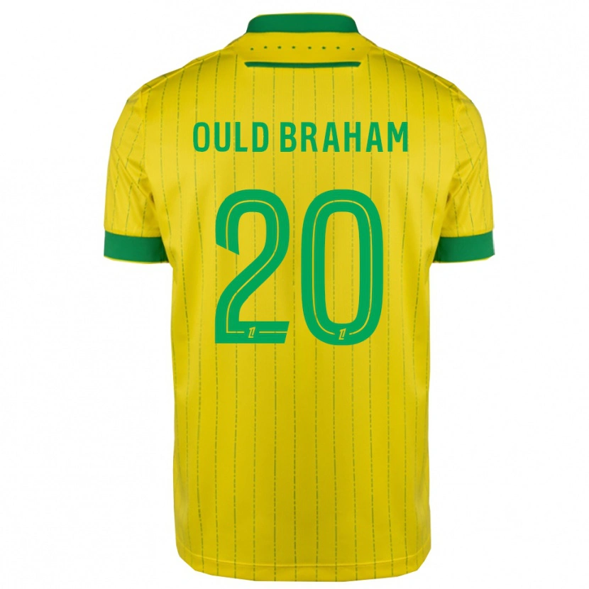 Danxen Børn Amira Ould Braham #20 Gul Grøn Hjemmebane Spillertrøjer 2025/26 Trøje T-Shirt