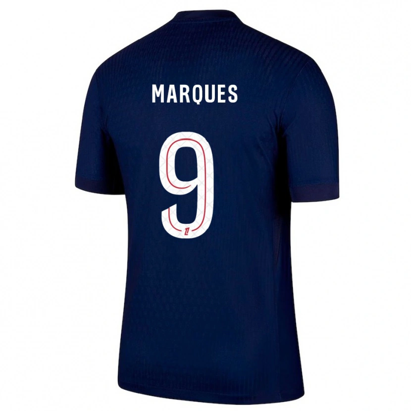 Danxen Børn Daniel Marques #9 Navy Rød Hjemmebane Spillertrøjer 2025/26 Trøje T-Shirt