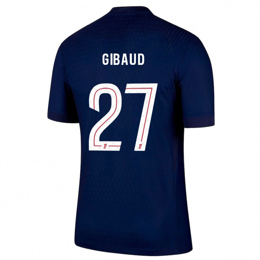 Danxen Børn Pierre Gibaud #27 Navy Rød Hjemmebane Spillertrøjer 2025/26 Trøje T-Shirt