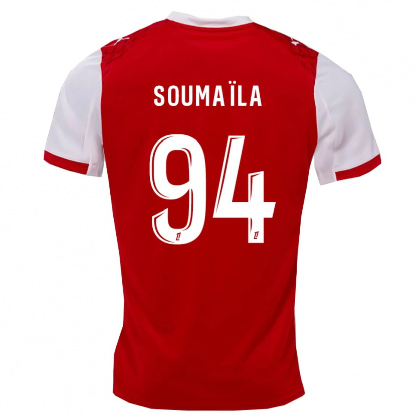Danxen Børn Soumaïla Sylla #94 Rød Hvid Hjemmebane Spillertrøjer 2025/26 Trøje T-Shirt