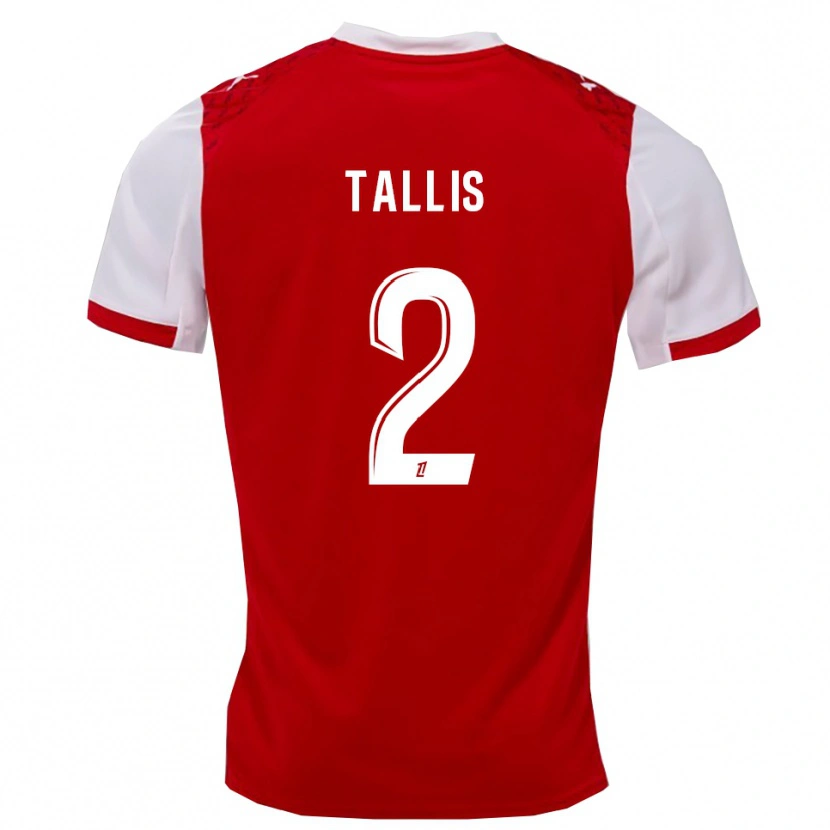 Danxen Børn Lohan Tallis #2 Rød Hvid Hjemmebane Spillertrøjer 2025/26 Trøje T-Shirt
