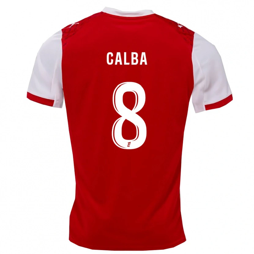 Danxen Børn Lucie Calba #8 Rød Hvid Hjemmebane Spillertrøjer 2025/26 Trøje T-Shirt