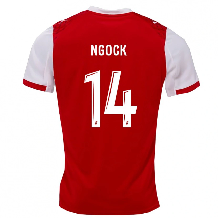 Danxen Børn Monique Ngock #14 Rød Hvid Hjemmebane Spillertrøjer 2025/26 Trøje T-Shirt