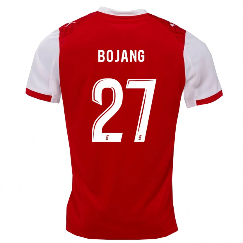 Danxen Børn Adama Bojang #27 Rød Hvid Hjemmebane Spillertrøjer 2025/26 Trøje T-Shirt