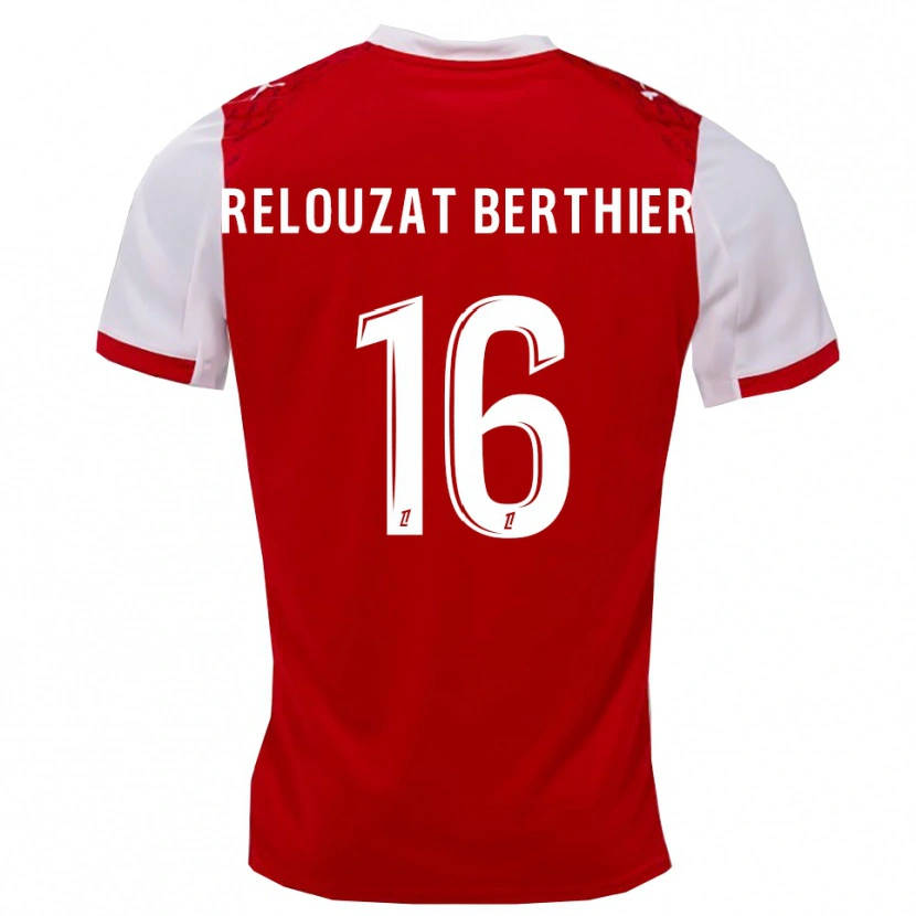 Danxen Børn Maxime Relouzat Berthier #16 Rød Hvid Hjemmebane Spillertrøjer 2025/26 Trøje T-Shirt
