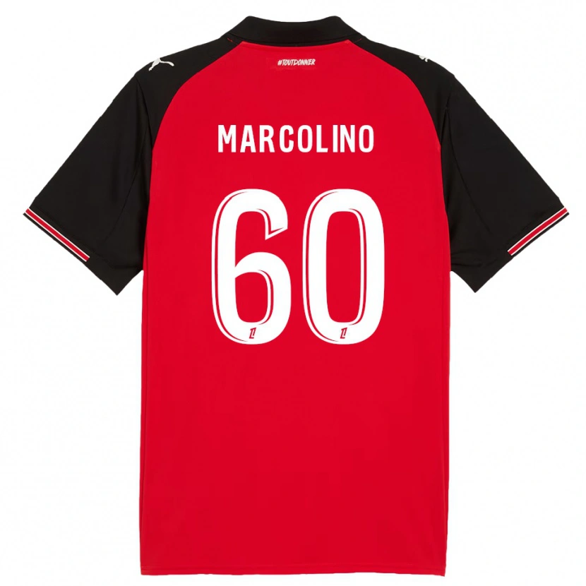 Danxen Børn Henrick Do Marcolino #60 Rød Sort Hjemmebane Spillertrøjer 2025/26 Trøje T-Shirt