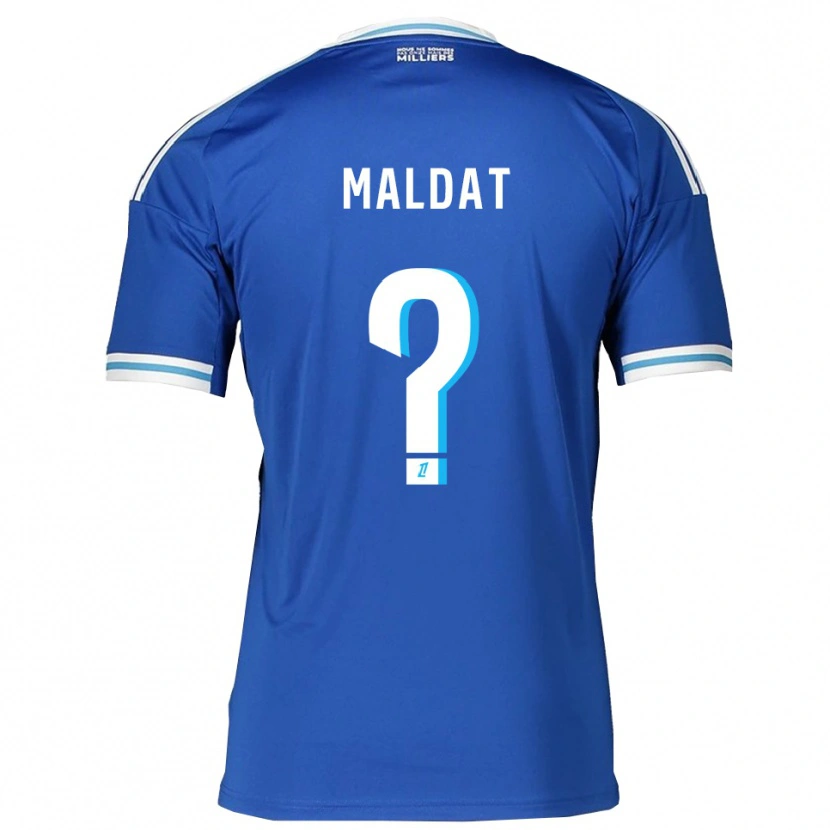 Danxen Børn Timothé Maldat #0 Blå Hvid Hjemmebane Spillertrøjer 2025/26 Trøje T-Shirt